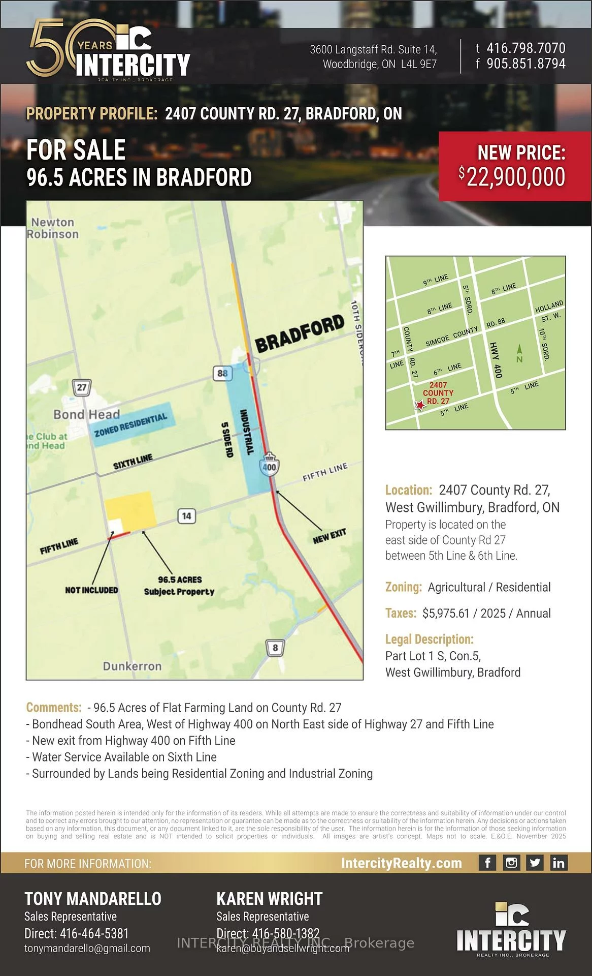 2407, County, Rural Bradford West Gwillimbury, Bradford West Gwillimbury