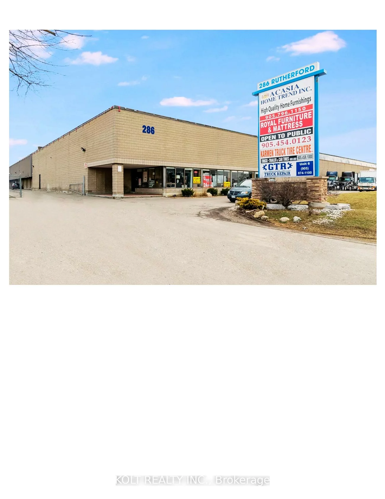 286, Rutherford, Steeles Industrial, Brampton