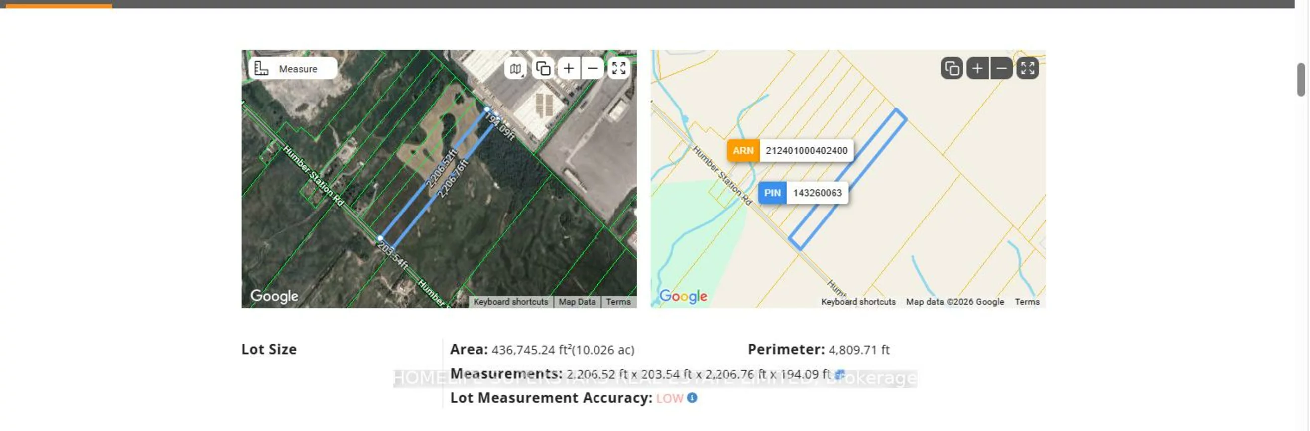 PT LT8 & PT LT9 ,CON, Humber Station, Rural Caledon, Caledon