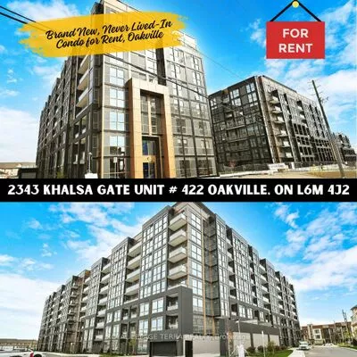 condos, lease, Condo Apt, 2343 Khalsa Gate, West Oak Trails, Oakville 
 2343 Khalsa Gate, West Oak Trails, Oakville