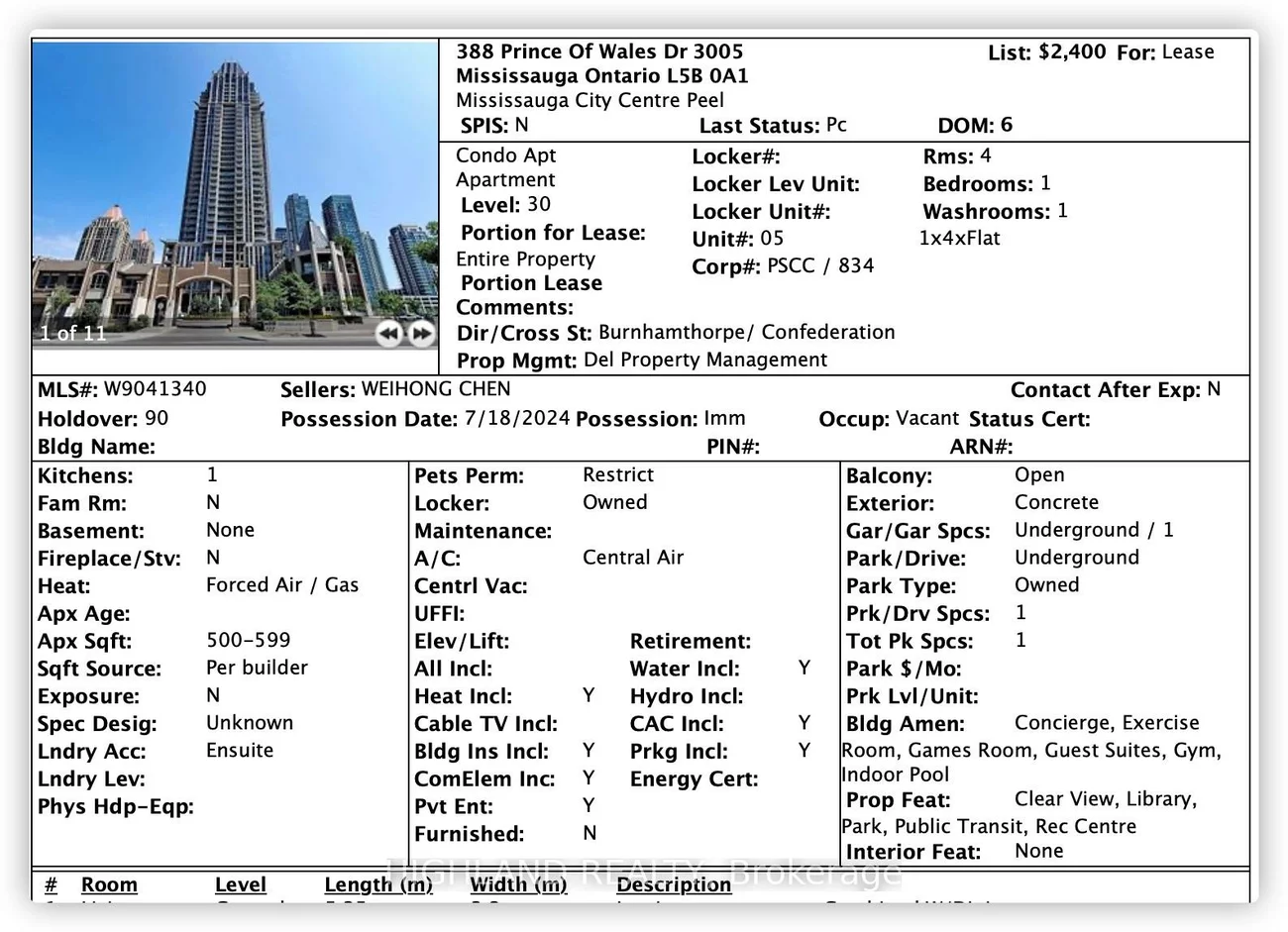 388, Prince Of Wales, City Centre, Mississauga