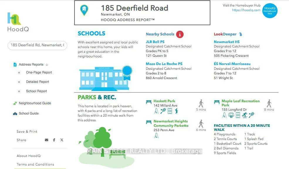 185, Deerfield, Central Newmarket, Newmarket