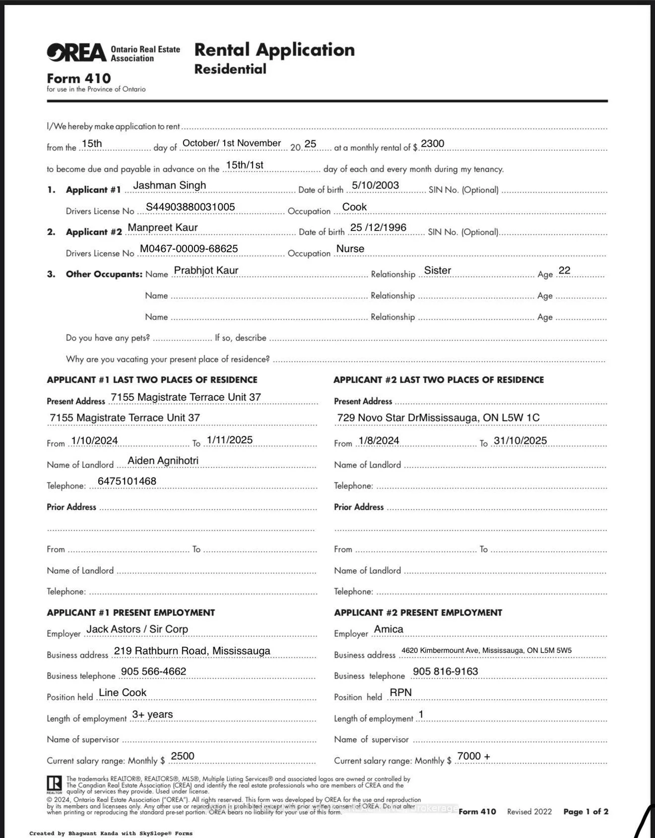 297, Oak Walk, 1015 - RO River Oaks, Oakville