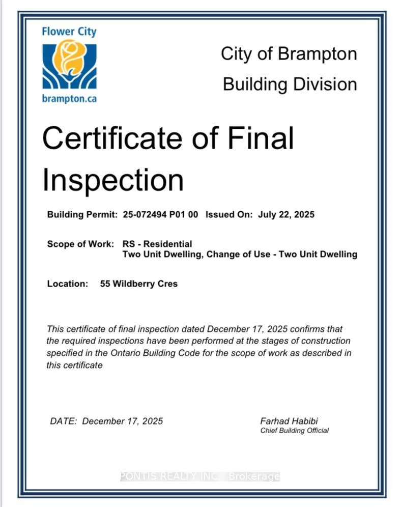 55, WILDBERRY, Sandringham-Wellington, Brampton