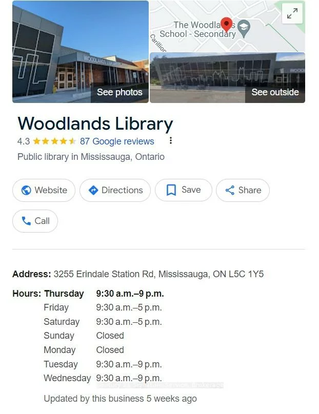 3583, Ellengale, Erindale, Mississauga