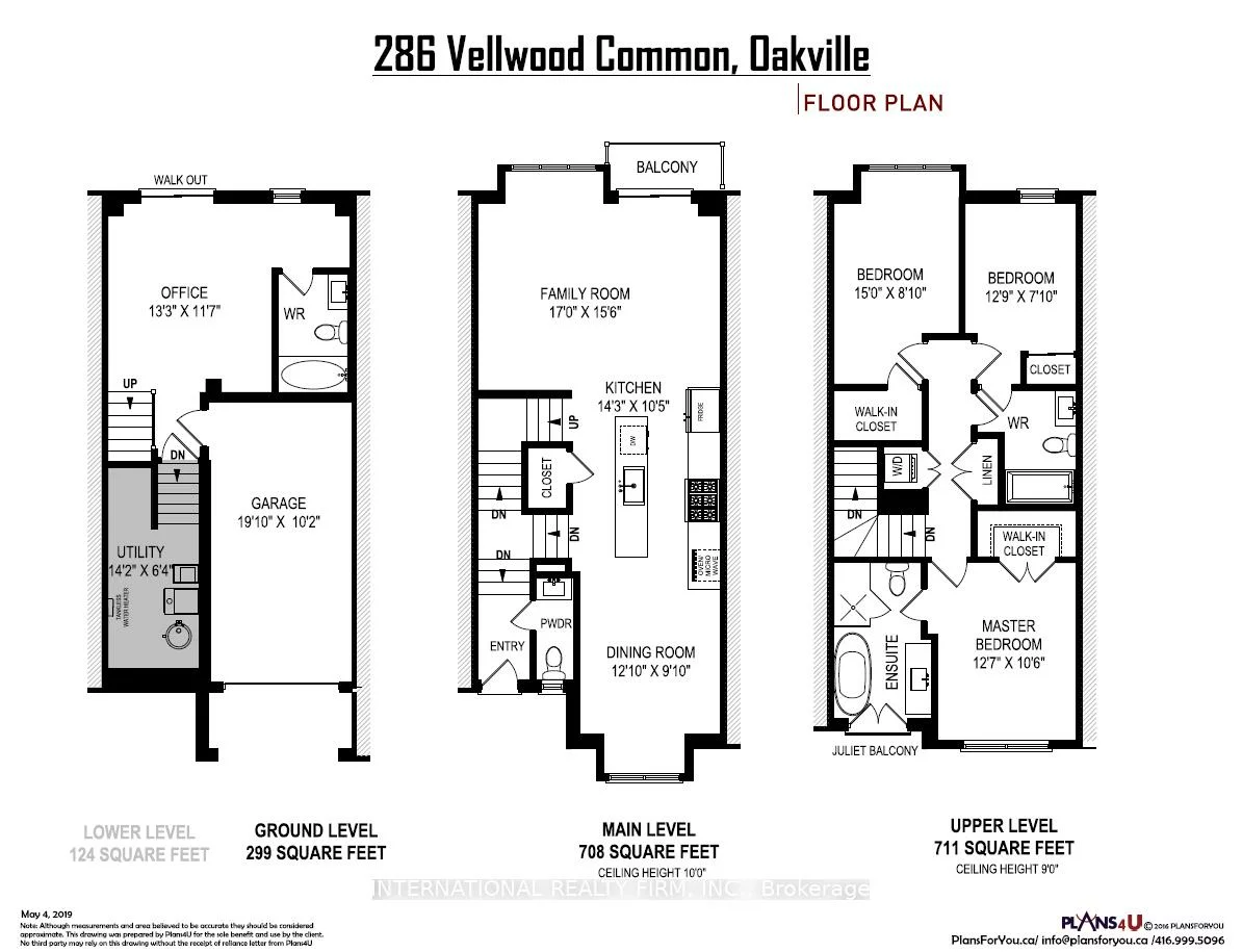 286, Vellwood, 1001 - BR Bronte, Oakville
