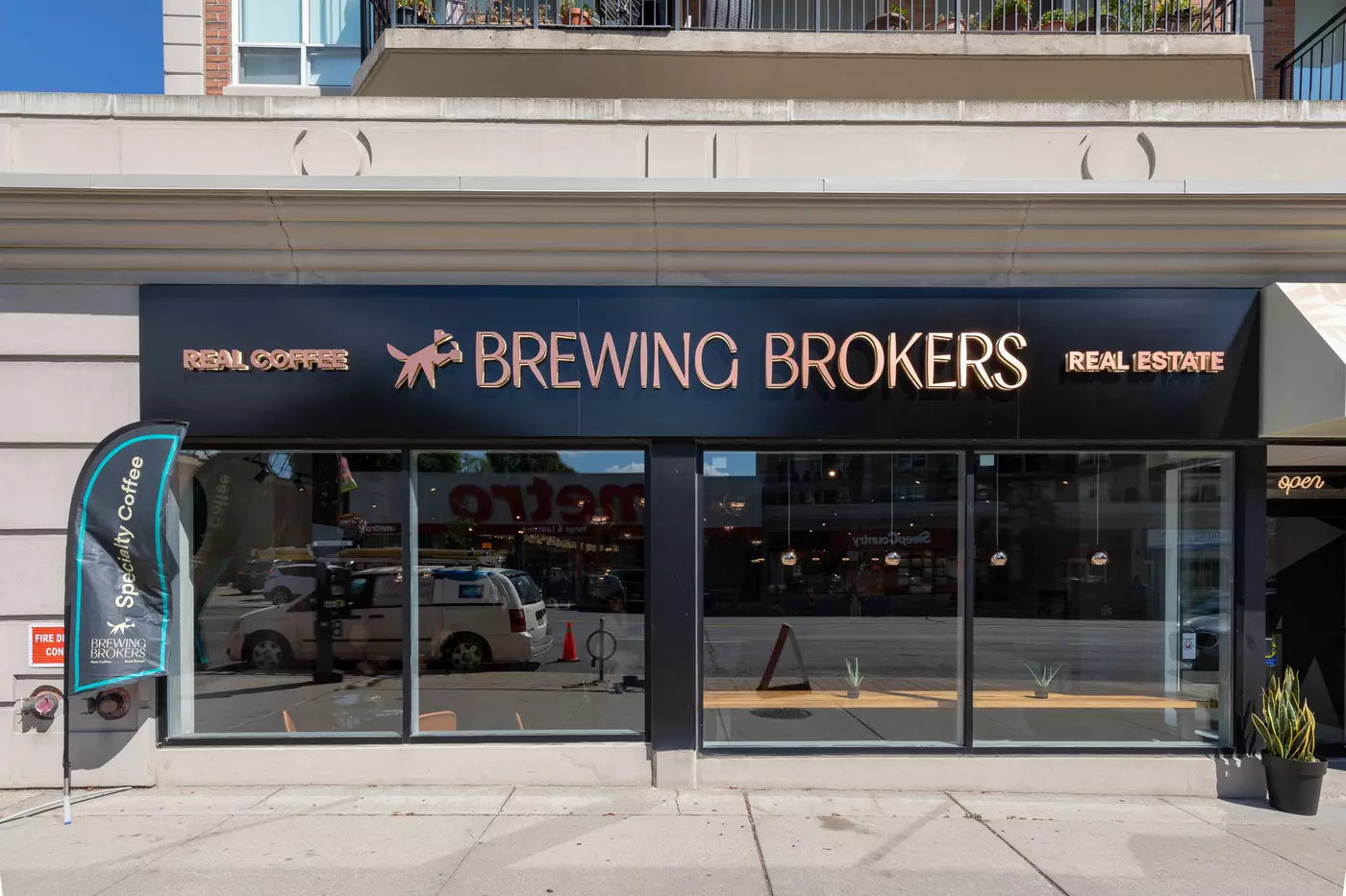 Brewing Brokers is a quirky new addition to Toronto's cafe and real estate scene